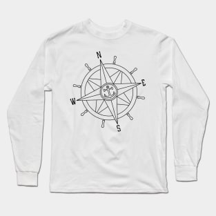 Geometric Compass Long Sleeve T-Shirt